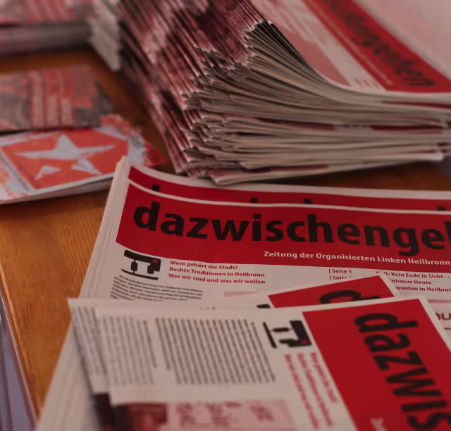 Zeitung “dazwischengehen” der Organisierten Linken Heilbronn